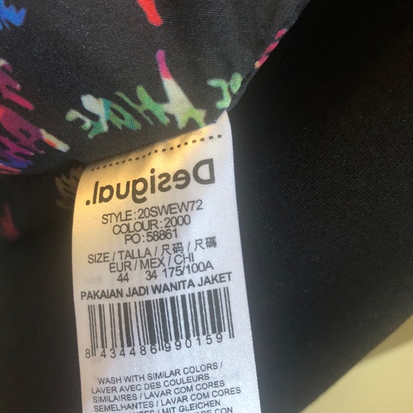 NWT Desigual Beautiful Embroidered Blazer! - Picture 8 of 13